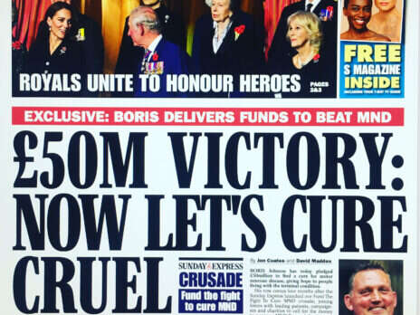 Sunday Express editor celebrates £50m MND funding victory in father's memory