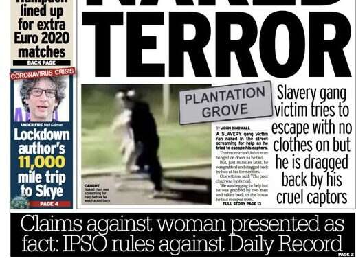 IPSO backs convicted stalker in Daily Record complaint after reporting allegations as fact