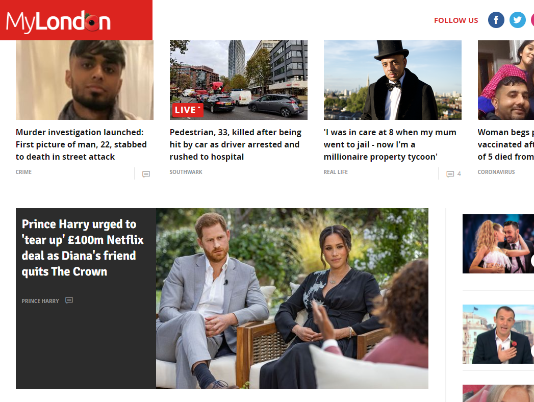 Reach's MyLondon overtakes Evening Standard on monthly page views