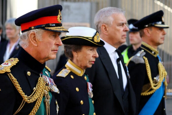 Reuters Queen death: royal family in Edinburgh