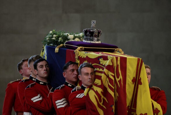 Reuters Queen coffin