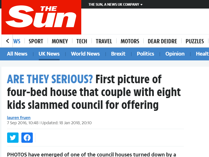 Tabloids win High Court harassment battle with family who sought publicity for bigger council house