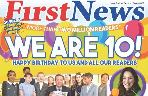 Weekly children's newspaper marks tenth birthday with record circulation after pundits first greeted it with 'ridicule'