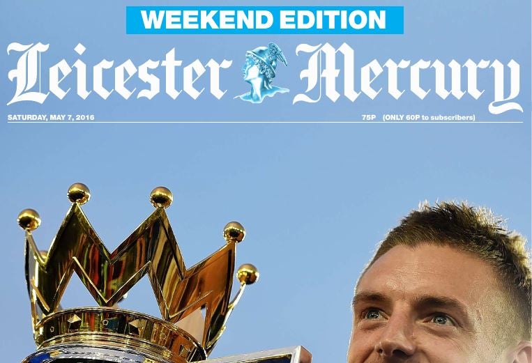 Leicester Mercury covers Premier League victory celebrations with 160-page Sunday edition