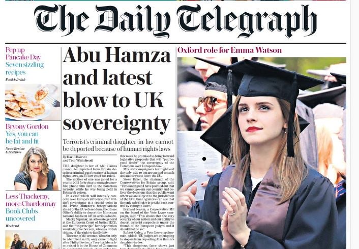 Front-page mistake in Abu Hamza daughter story sees Telegraph commit ninth code breach under IPSO