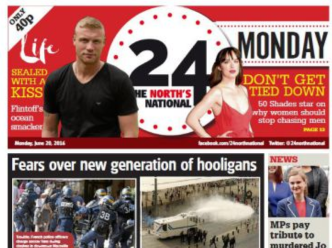 New 'national' daily  for the north of England 24 launches: 'We in the UK love our newspapers', says editorial director