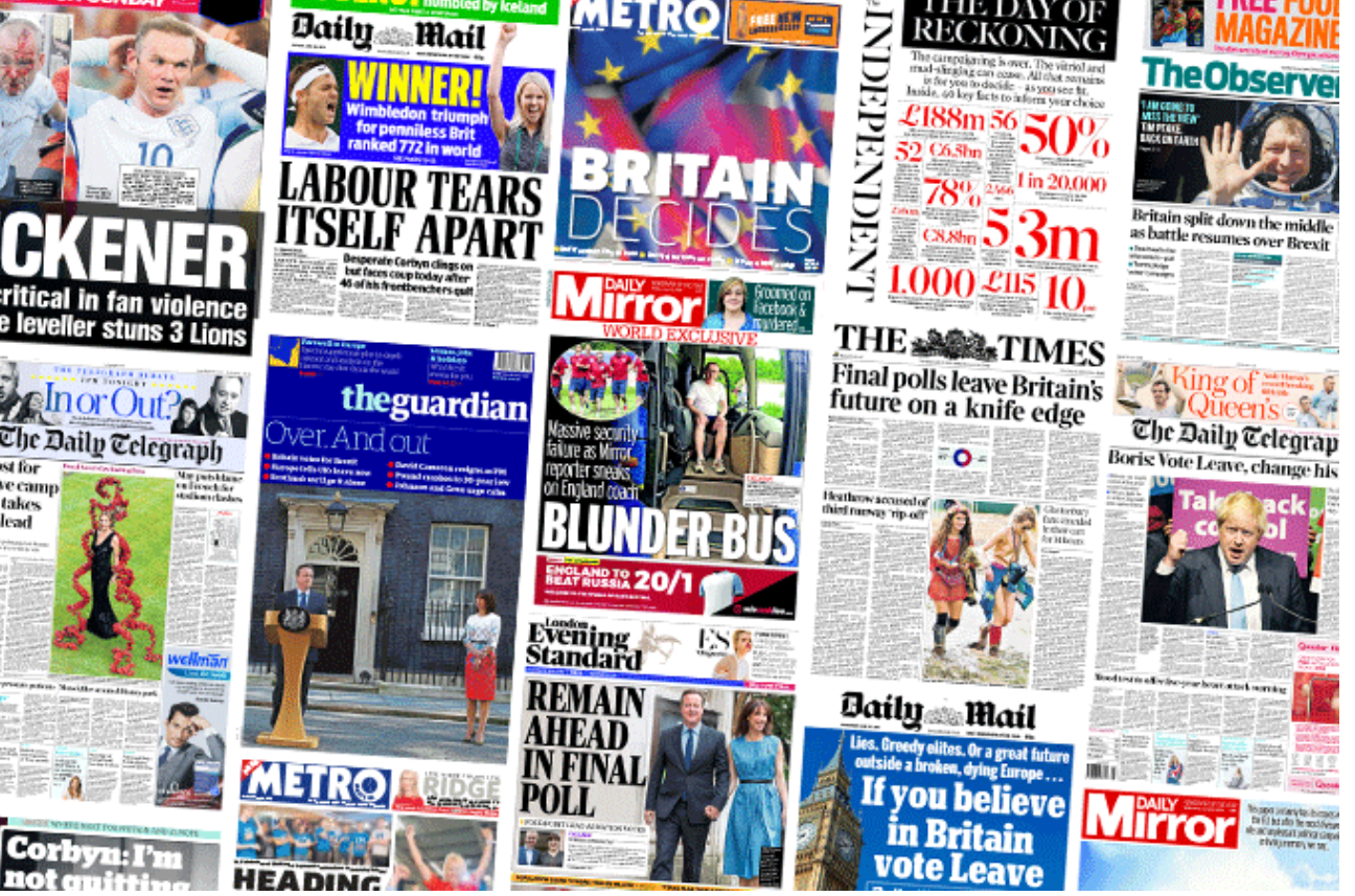 Reuters Digital News Report reveals sharp decline in those trusting UK news media since Brexit vote