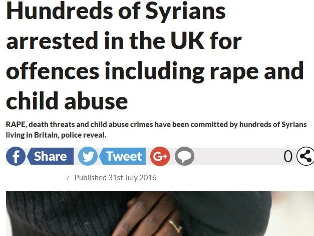 Daily Star corrects 'misleading' Syrian sex offence arrests headline after IPSO complaint