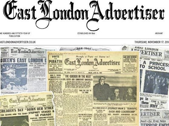 East London Advertiser turns 150: 'The East End is the best news patch in the capital' says reporter