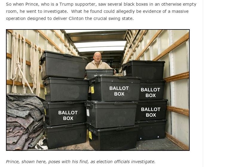 Birmingham Mail pic used in bogus Hillary Clinton vote fraud story which was shared 6m times