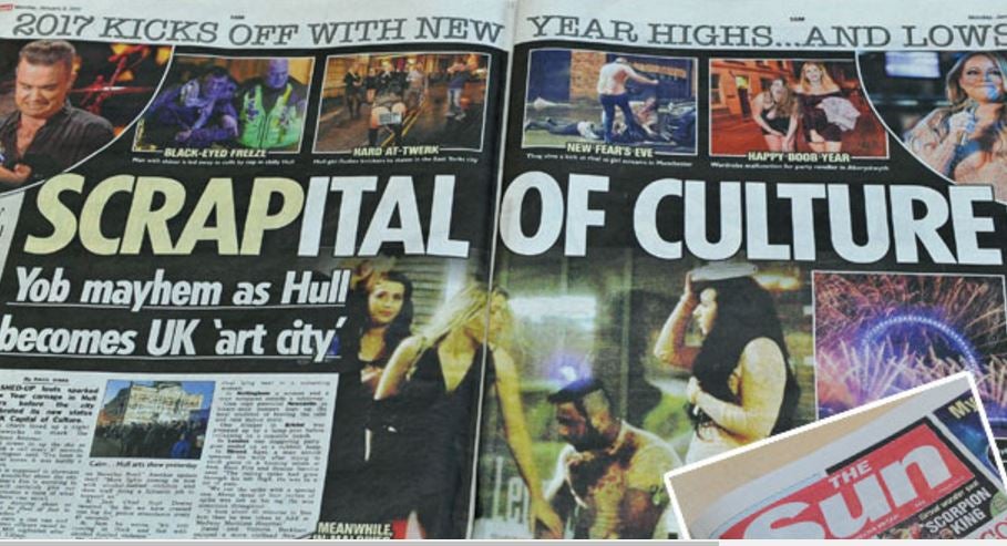 The Sun is 'baffled' by backlash over its 'accurate account of events in Hull on New Year's Eve'