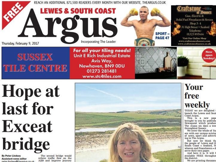 Newsquest launches second free weekly Argus edition to compete with Johnston Press titles in Sussex