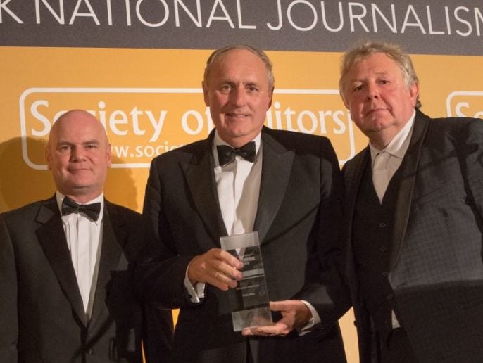 Daily Mail Brexit coverage praised as it is named Press Awards Newspaper of the Year for 2016