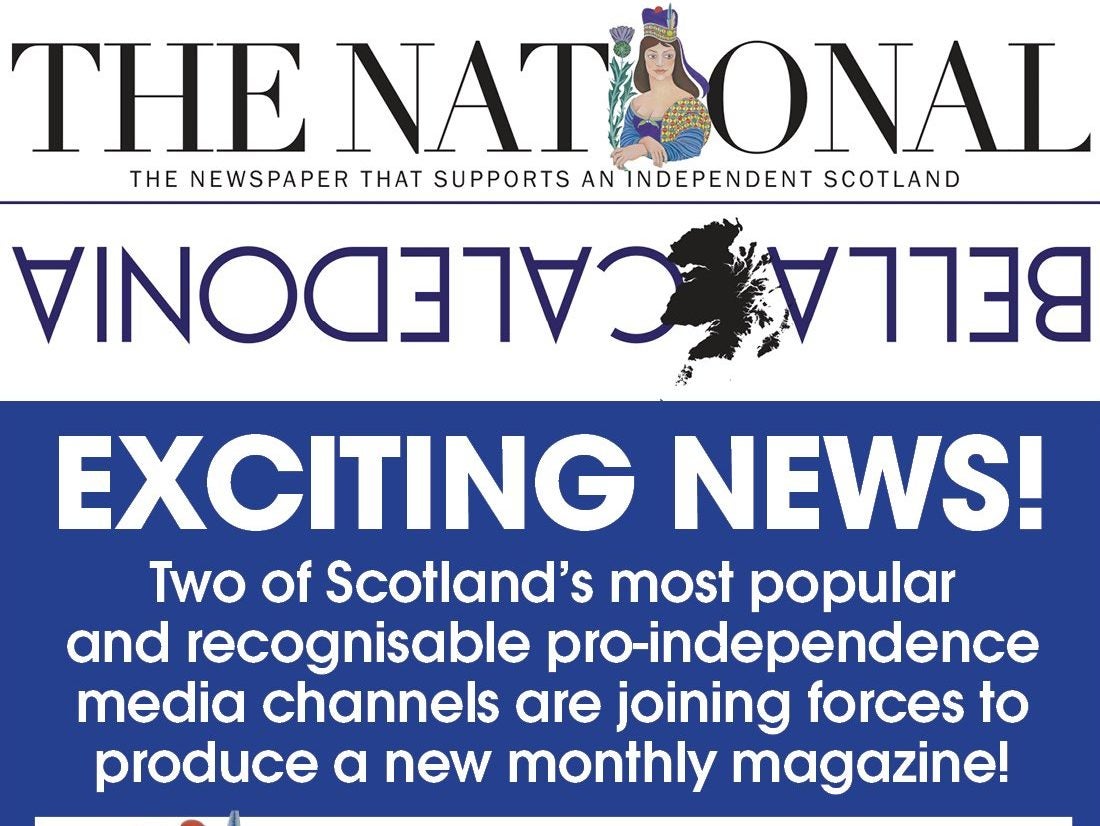 Scottish daily The National launches monthly magazine in association with website Bella Caledonia