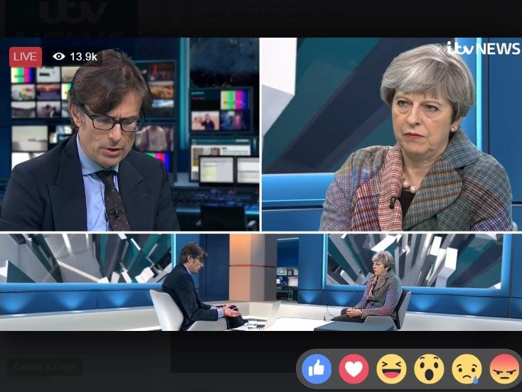 May says fake news 'is a concern' during Facebook Live interview 'first' on ITV News