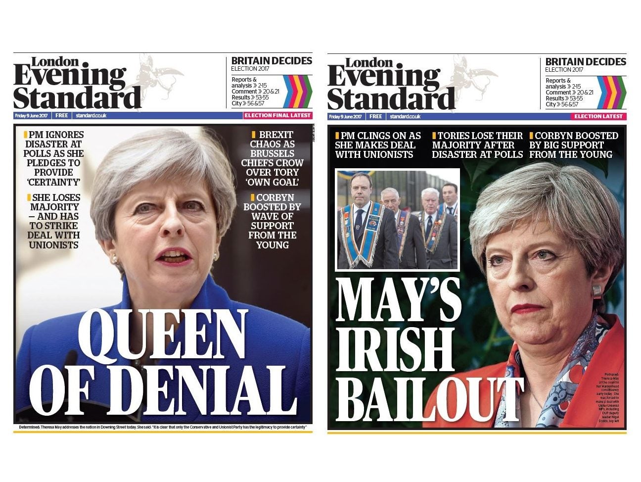 More than 1m copies of Evening Standard's election result editions picked up in record for daily paper