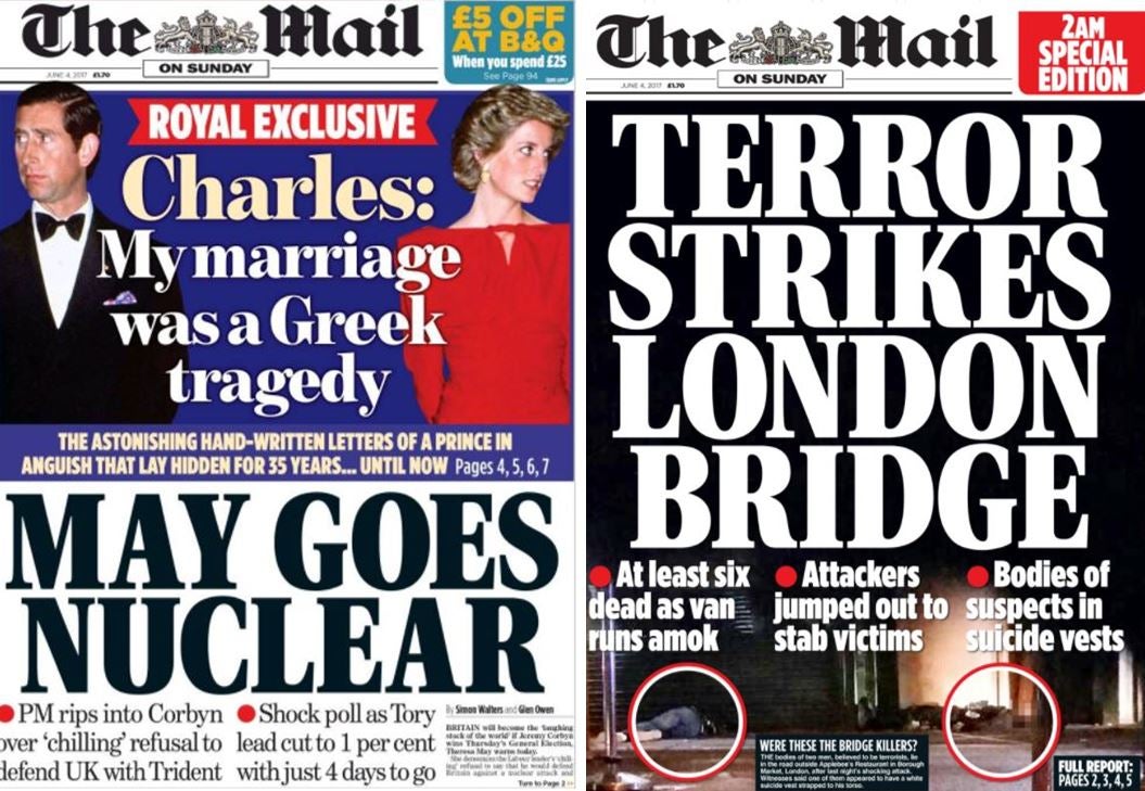 London Bridge attack: Sunday title night editors tore up front pages as News UK journalists were locked in