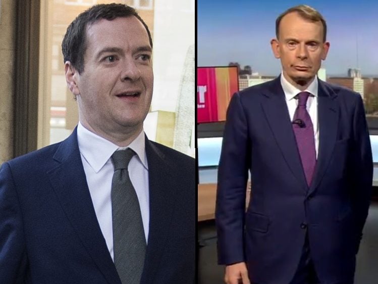 Andrew Marr to host Q&A with Evening Standard editor George Osborne for London Press Club
