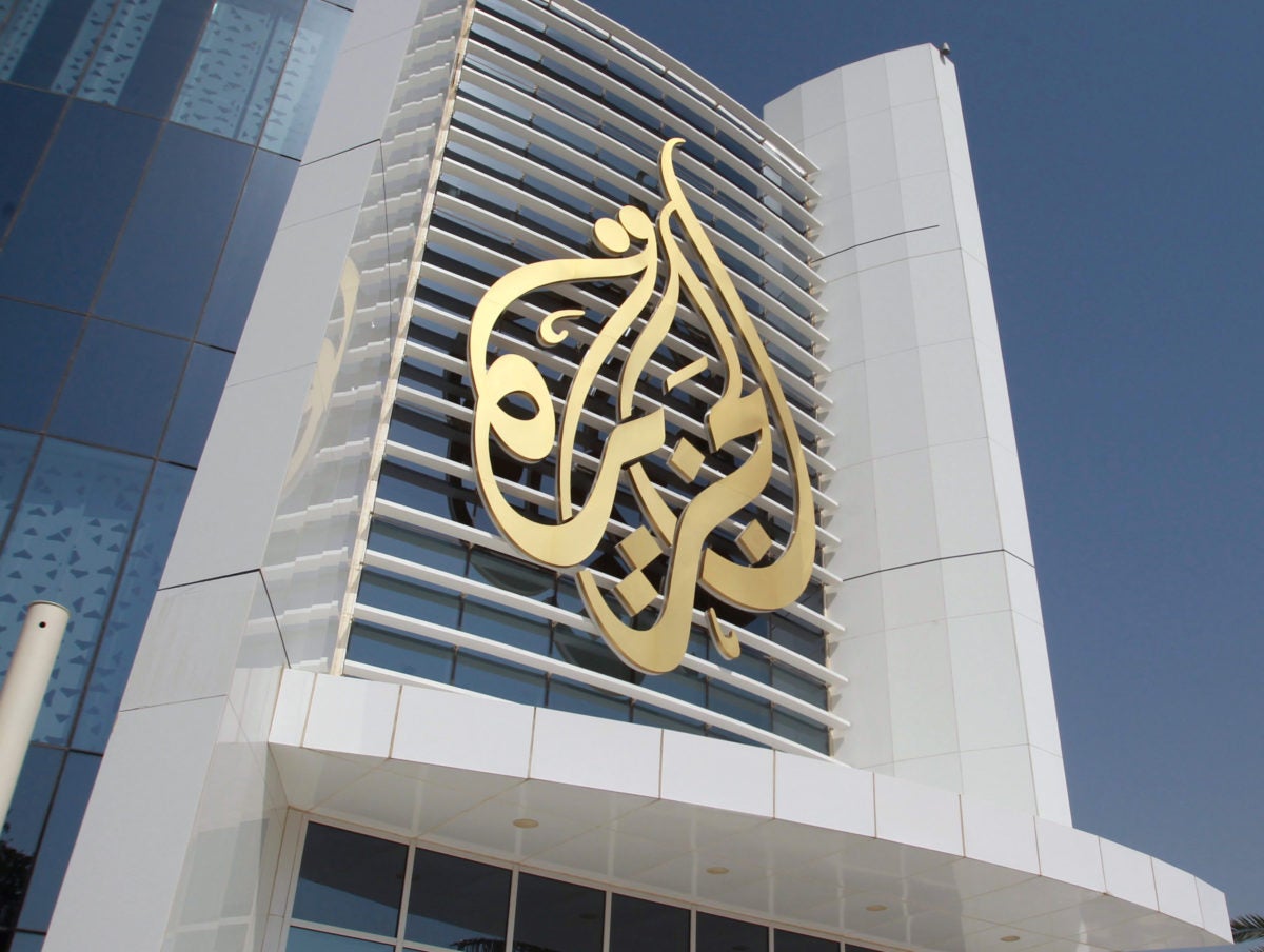 The Al Jazeera Media Network logo is seen on its headquarters building in Doha, Qatar June 8, 2017.