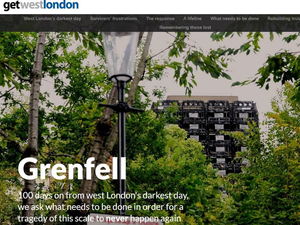 Local news website Get West London creates online memorial to Grenfell Tower disaster victims