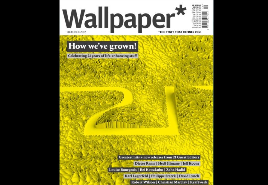 Wallpaper 21st birthday edition carries 209 pages of ads and weighs in at 1.5kg