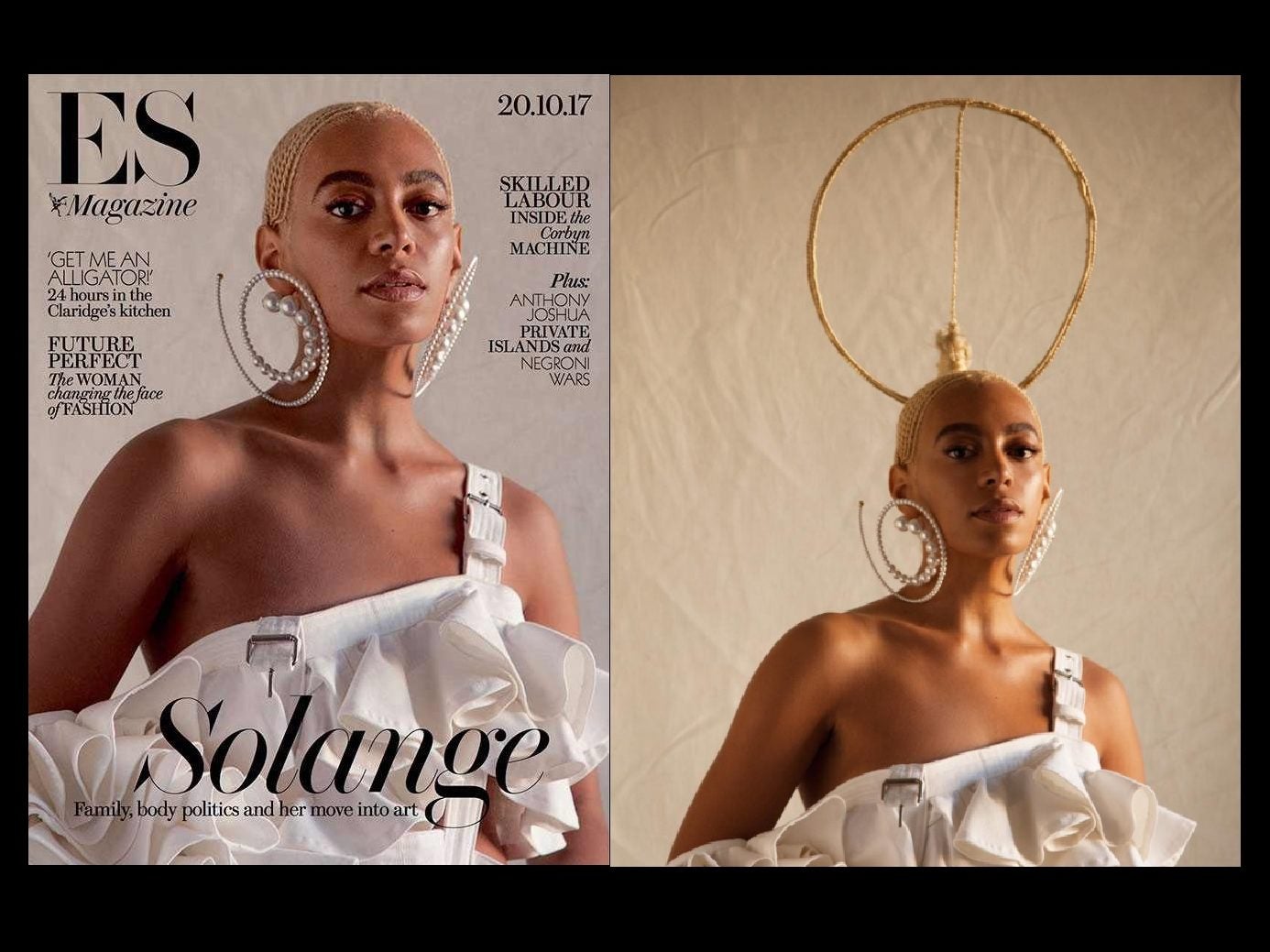 ES Magazine apologises to Solange Knowles for airbrushing singer's hair out of cover shot