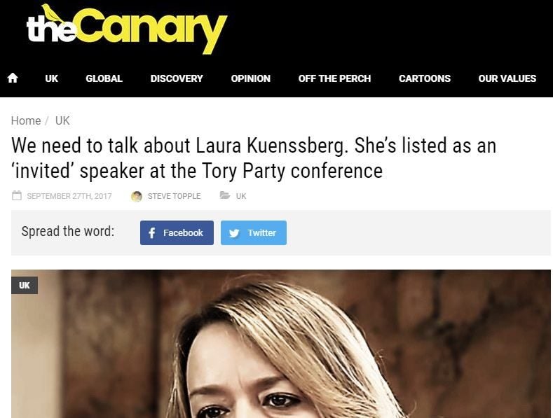 Impress rules Canary breached standards code over Laura Kuenssberg article