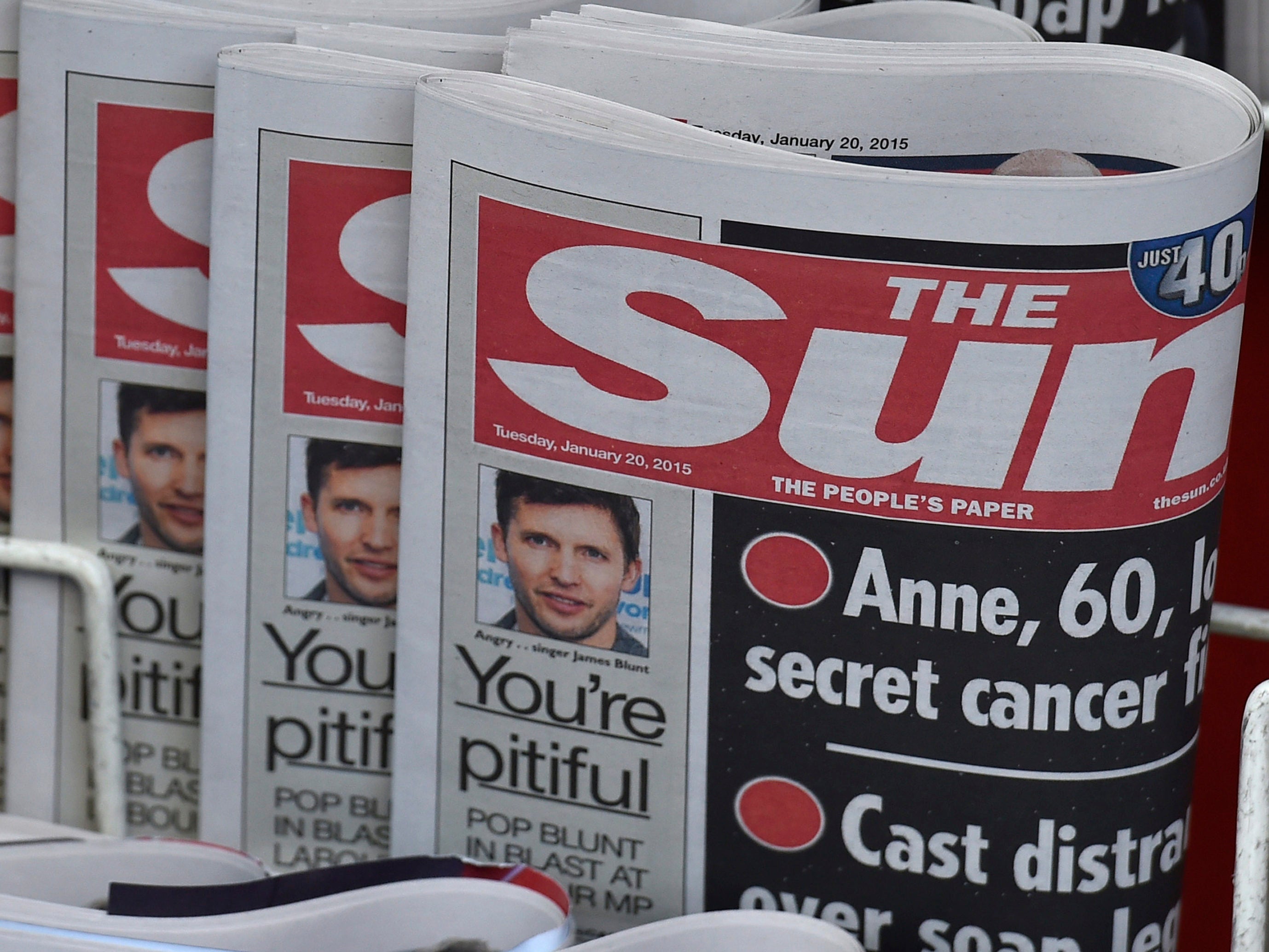 Job cuts to fall at The Sun after pre-tax losses triple