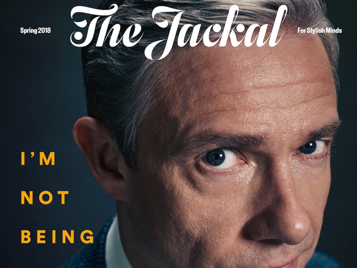 Men's magazine The Jackal celebrates its first year in print as editor Robin Swithinbank aims to please 'stylish minds'