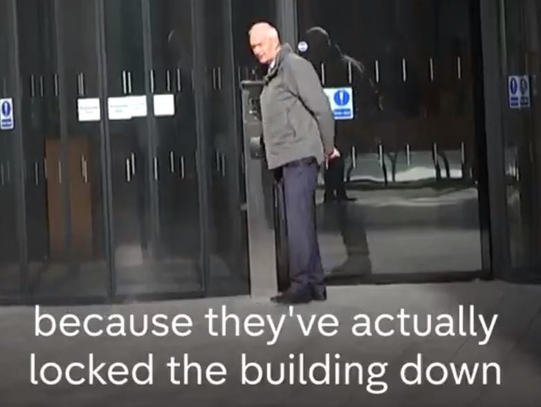 Facebook 'locks down' building as Channel 4 News presenter Jon Snow looks for answers on data scandal