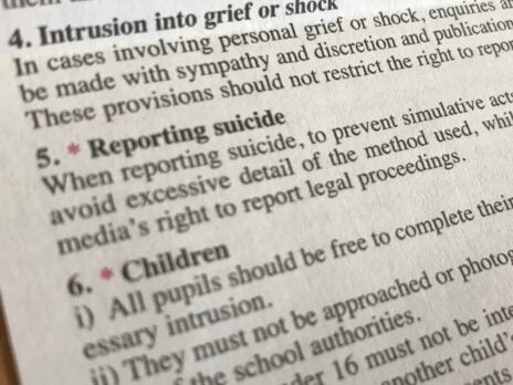 IPSO issues new guidance on reporting suicides urging reporters to avoid 'overly detailed' descriptions of methods used