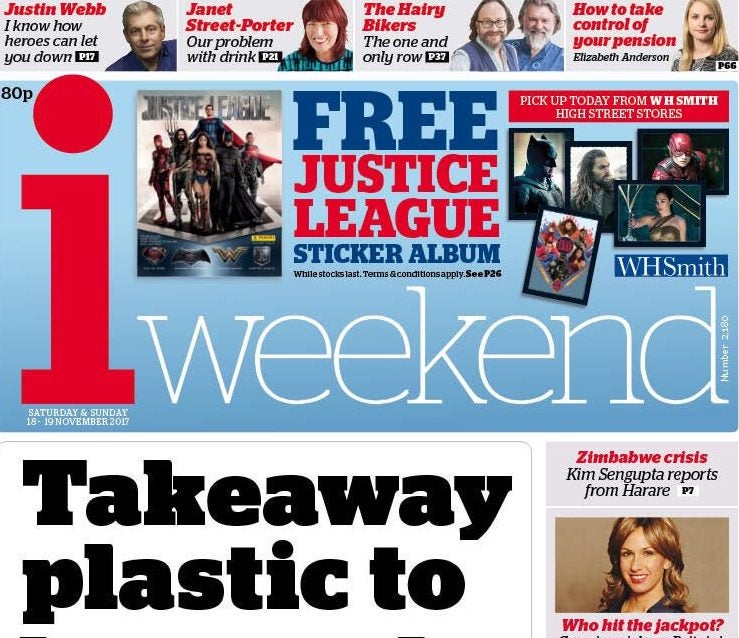 Saturday now 'strongest' day for i paper as newstrade sales up 2.6 per cent on last year following iweekend relaunch