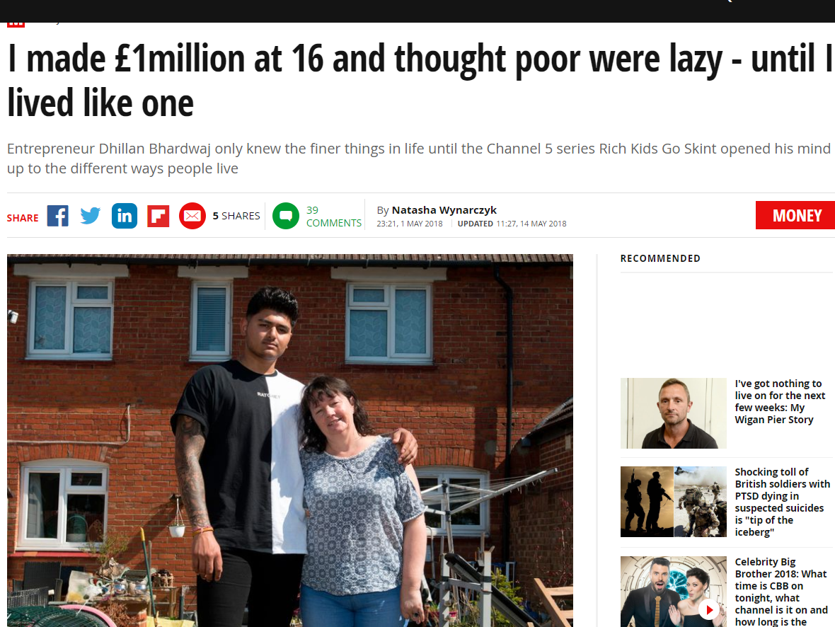 Young millionaire wins IPSO complaint over Mirror report wrongly claiming he called people on benefits 'scroungers'
