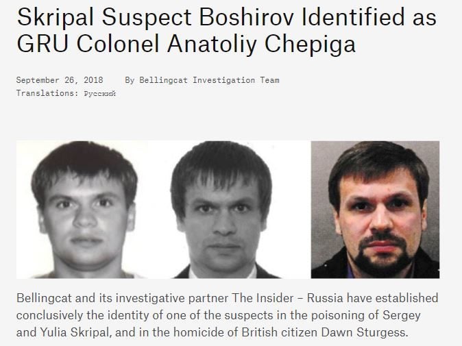 Bellingcat says no partnership deal made with Telegraph over Novichok 'assassin' scoop despite 'in conjunction with' claim