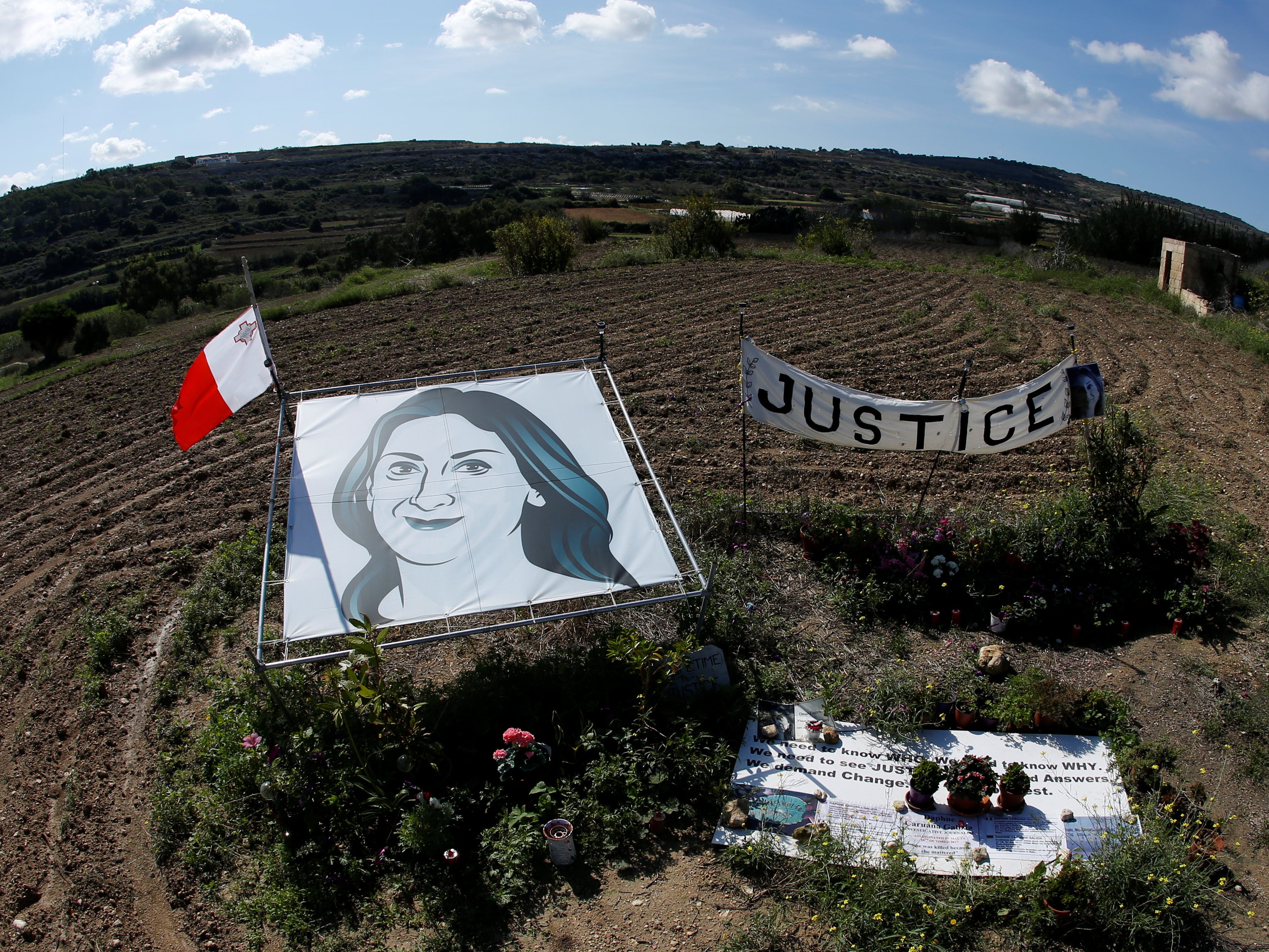 Press freedom groups travel to Malta to call for inquiry into killing of journalist Daphne Caruana Galizia one year on since her murder