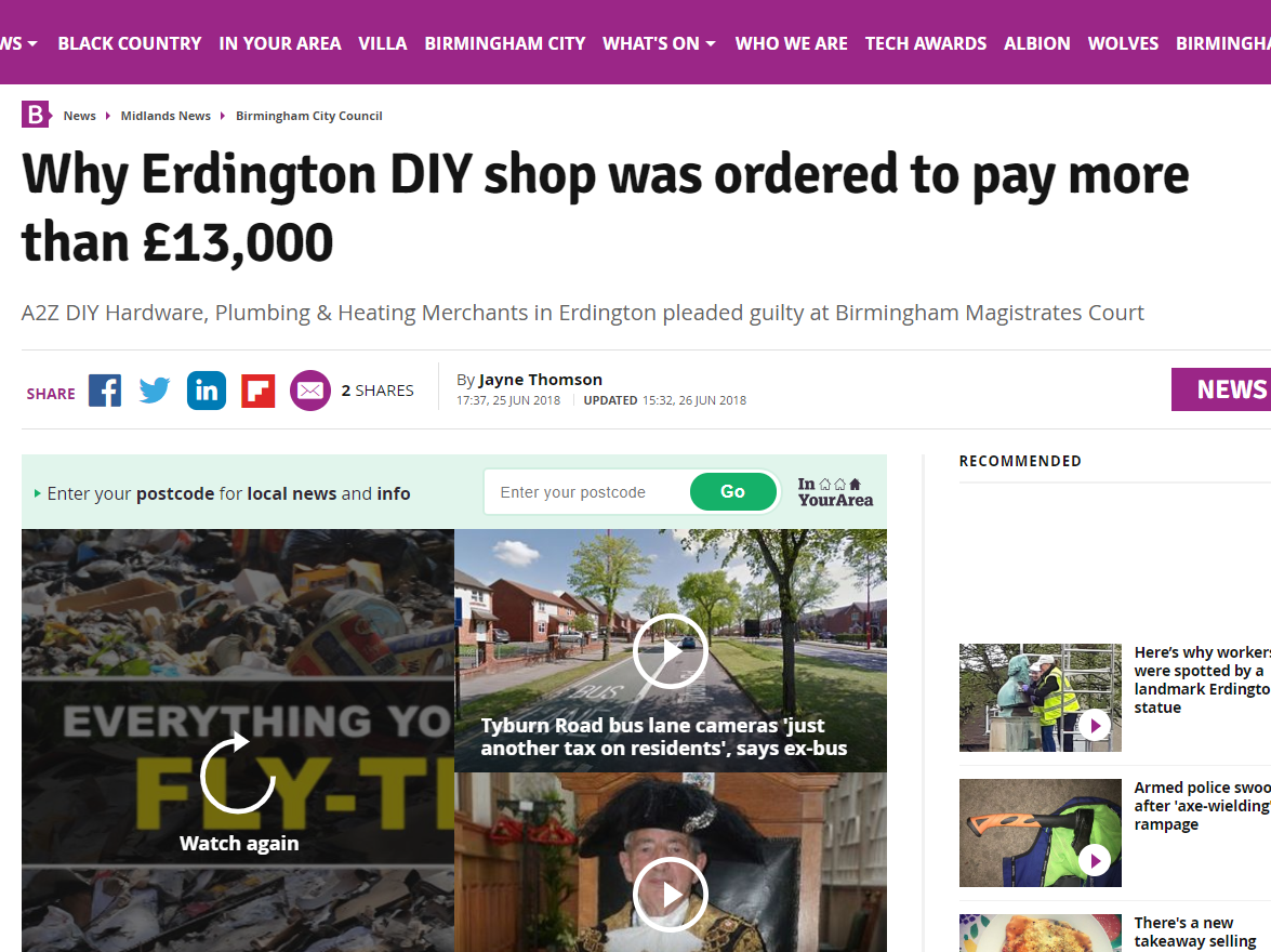Birmingham Live breached accuracy rules with story about 'fly-tipping' conviction based on council’s tweets, IPSO rules