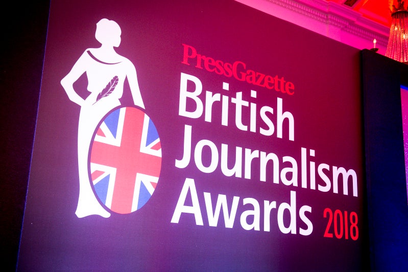 British Journalism Awards 2018