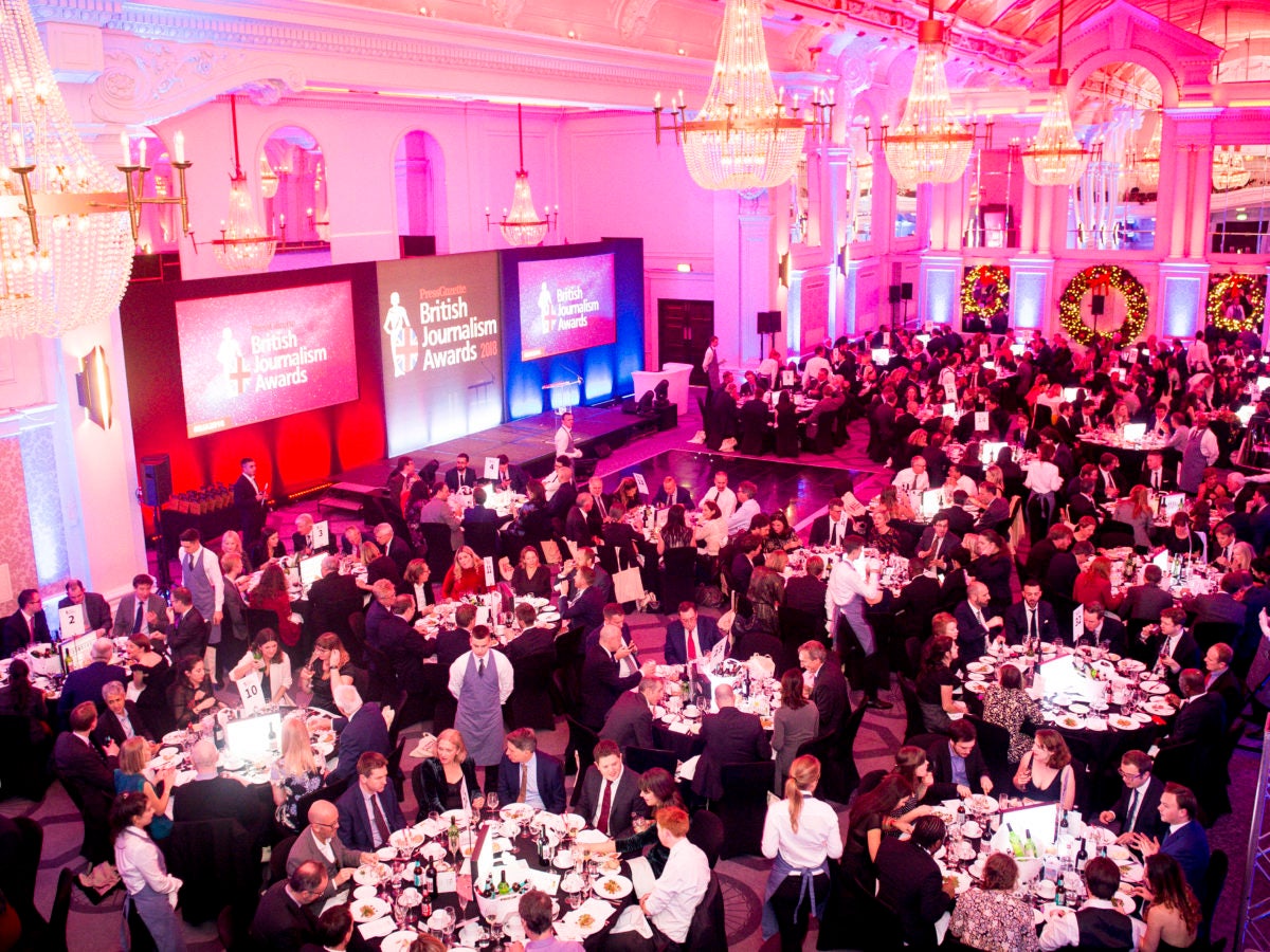 British Journalism Awards 2018