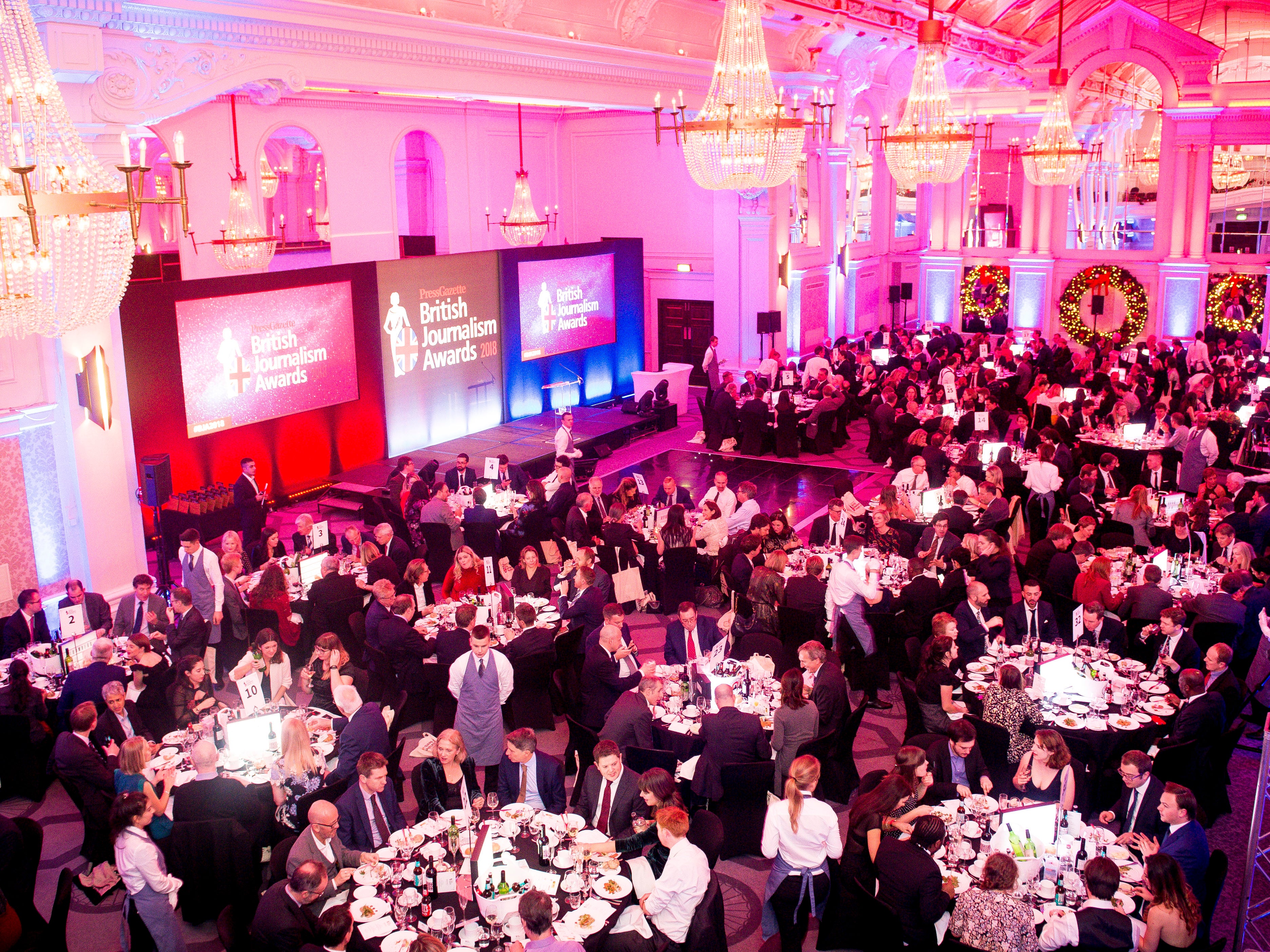 British Journalism Awards 2019: Open for entries from 1 August