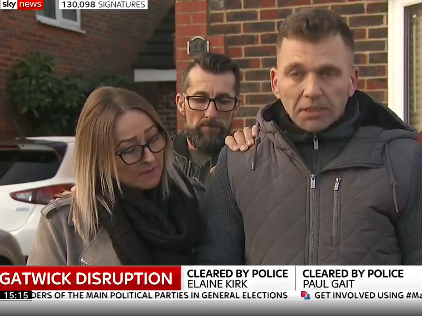 Couple released without charge over Gatwick drone incident hit out at media coverage of arrest but press point to police ‘farce’