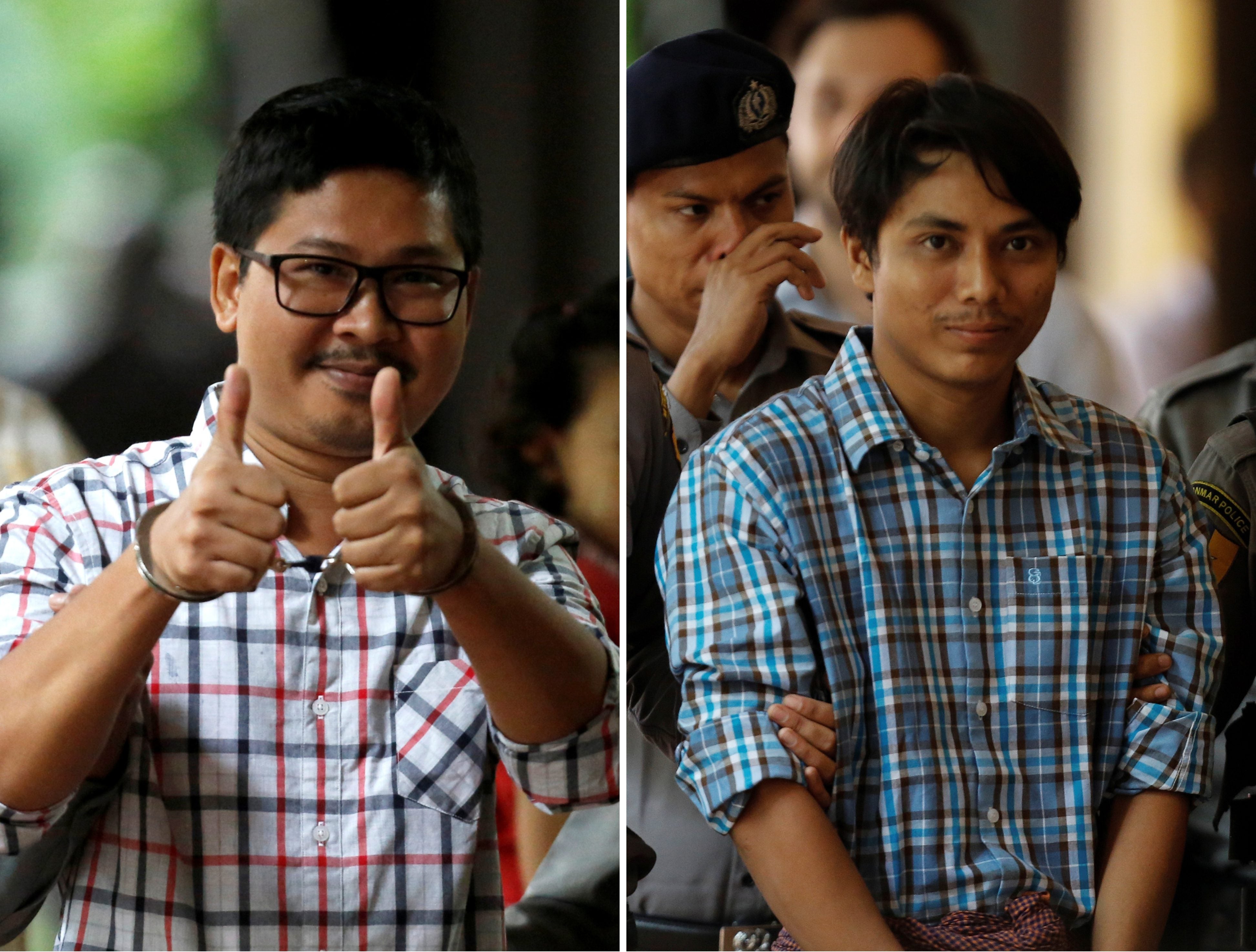 Jailed Reuters reporters given Amnesty Media Award as they fight conviction