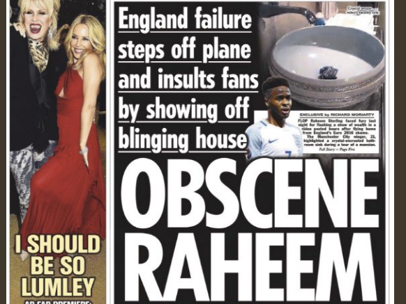 Sun says claims its off-field coverage of footballer Raheem Sterling is racist are 'ridiculous and offensive'