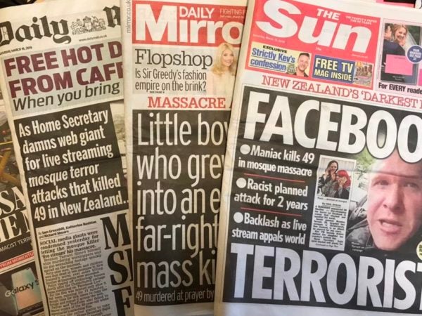 Anger at tabloid coverage of the Christchurch mosque massacre is ...