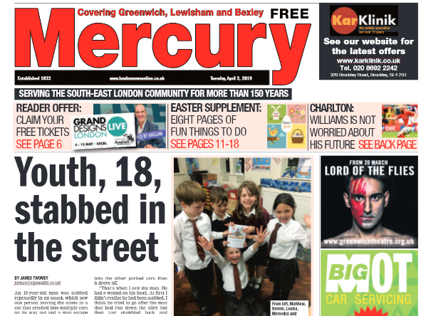Greenwich Mercury loses dedicated print title in merger with South London Press