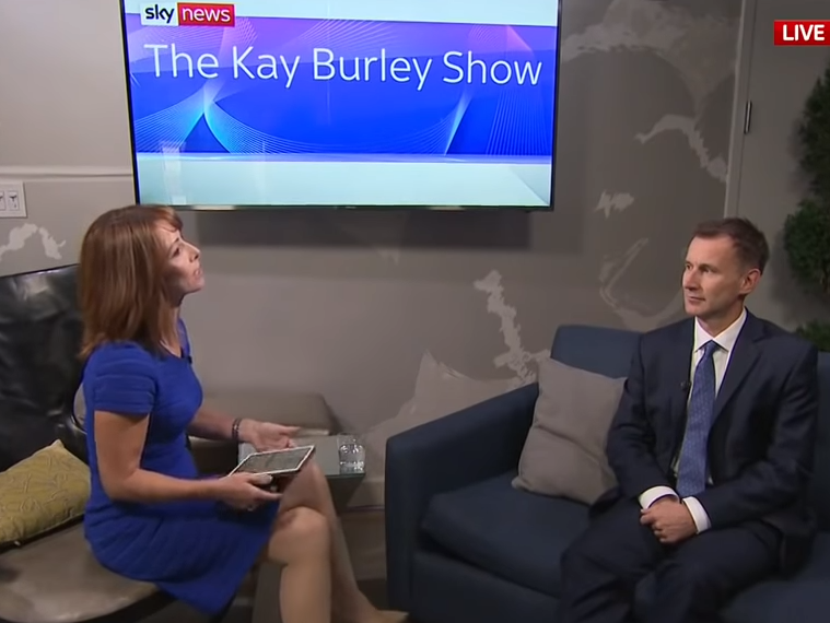 Kay Burley snubs Jeremy Hunt bid to make her chief spinner should he land PM job, report claims