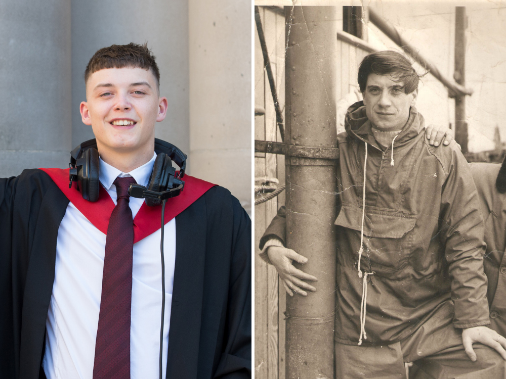 Young journalist graduates from university course set up by his ex-features writer grandfather
