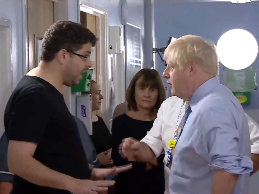 Father who confronted Boris in hospital defends BBC political editor over tweet criticism