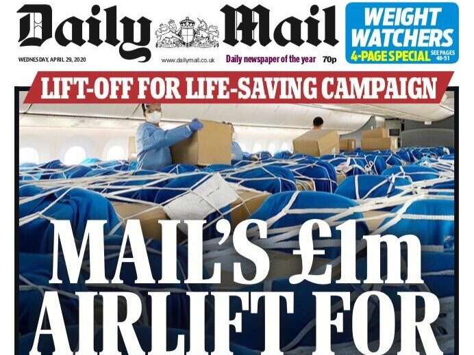 Daily Mail front page|||