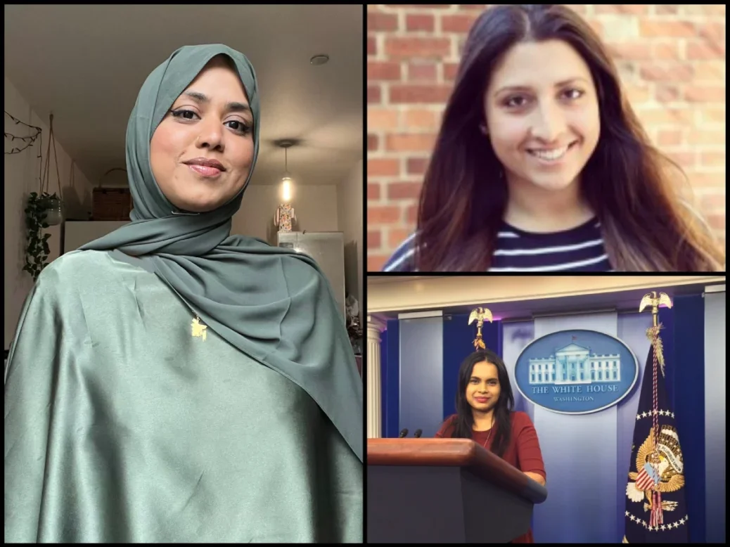 Clockwise from left: Faima Bakar, Helena Wadia and Khaleda Rahman