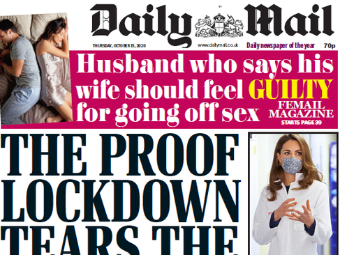 September national press ABCs: Daily Mail print sale back over 1m for first time in six months